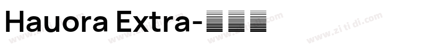 Hauora Extra字体转换